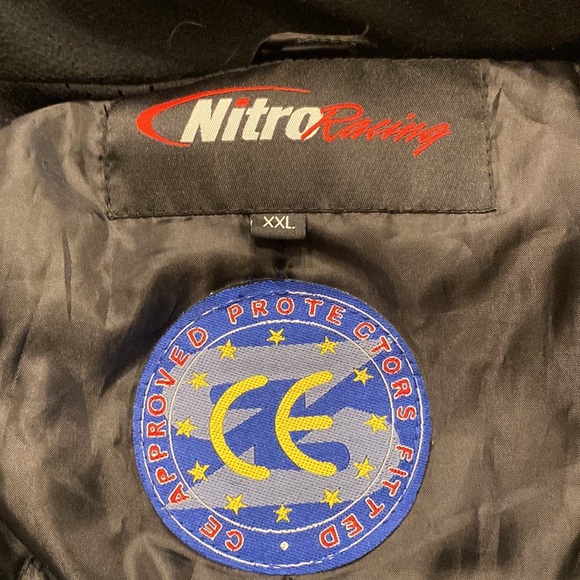 Nitro Racing XXL performance racing jacket. Cream and black - Picture 9 of 10